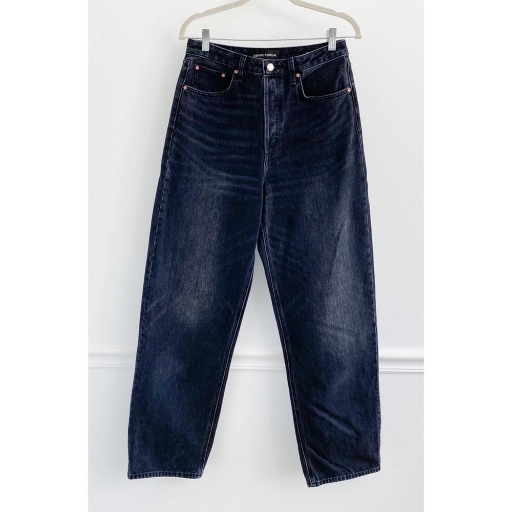 Aritzia Denim Forum Mia High Rise Straight Curve Jeans 31L
